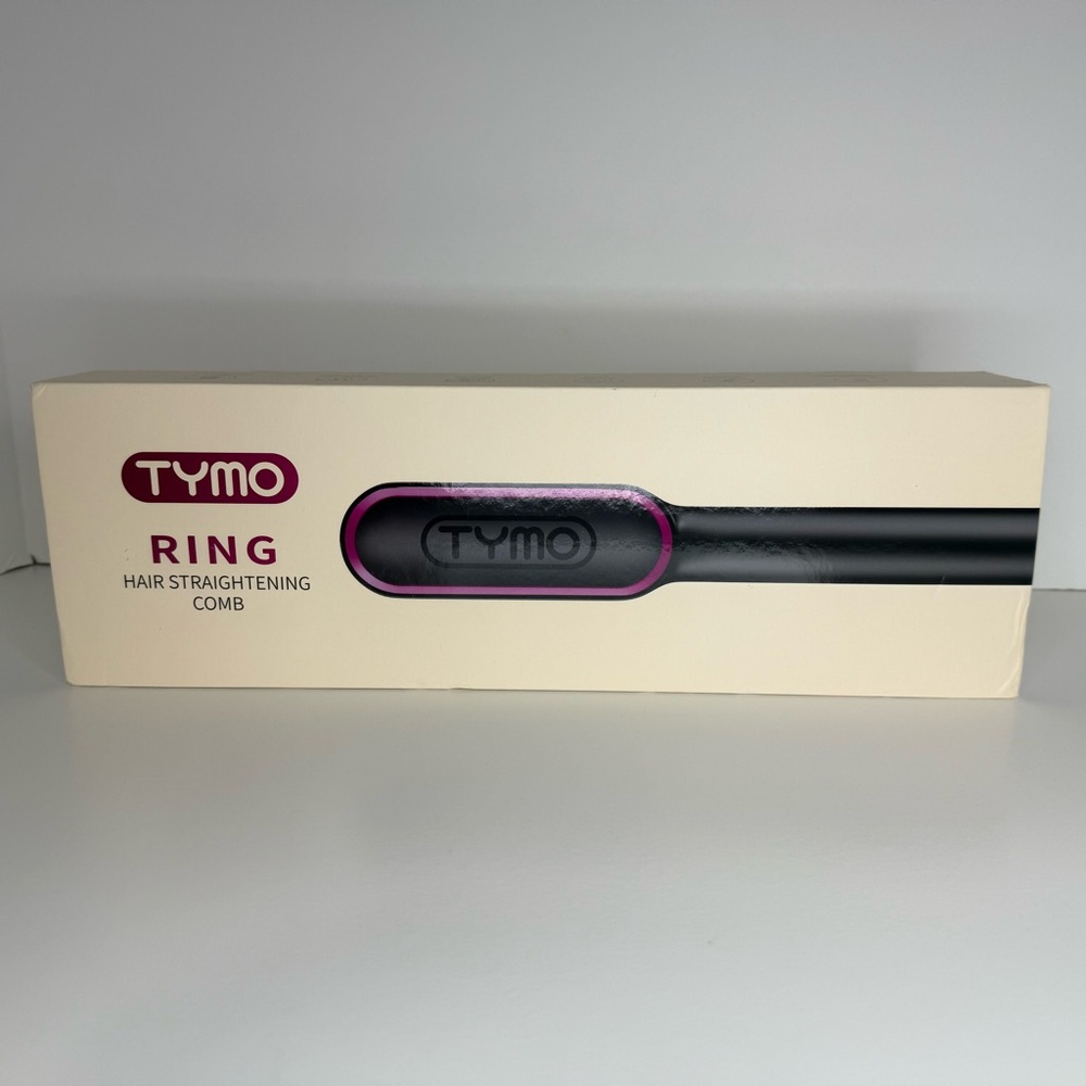 TYMO Ring Hair Straightening Comb - Black and Pink